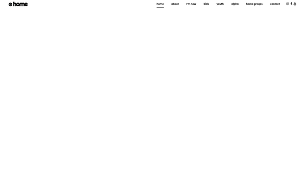 Screenshot of the Home Church Bideford website