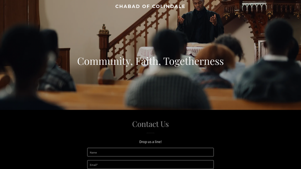 Screenshot of the Chabad Of Colindale website