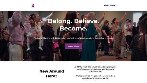 Screenshot of the The Apostolic Church Of Liverpool website