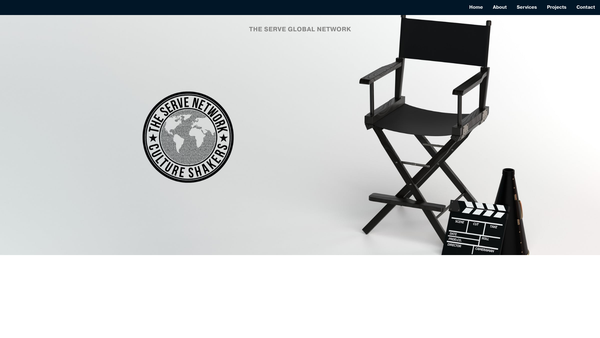 Screenshot of the The Serve Global Network website