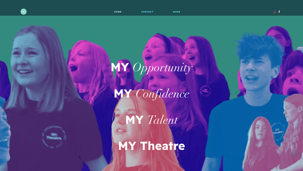 Screenshot of the Morecambe Youth Theatre website