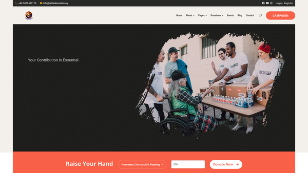 Screenshot of the Rethinkers Of UK website