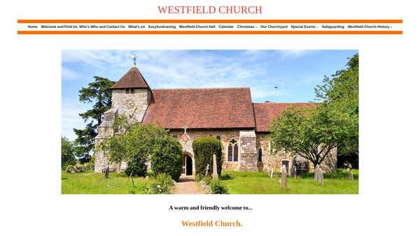 Screenshot of the The Parochial Church Council Of St. John The Baptist Church, Westfield website