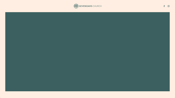 Screenshot of the Sevenoaks Church website