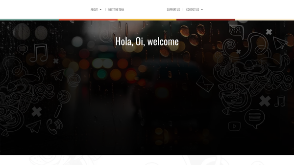 Screenshot of the Latin Youth Talent website