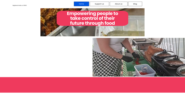 Screenshot of the Auntie's Cookery Academy website
