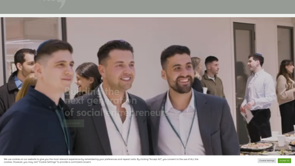 Screenshot of the Young Social Entrepreneurs website