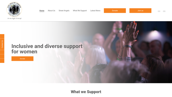Screenshot of the The Alpha-Omega Women Peace And Security (Wps) Foundation website