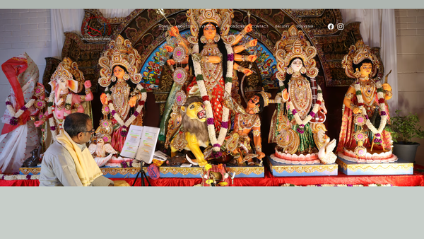 Screenshot of the Sutton Bengali Association website