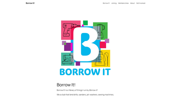 Screenshot of the Borrow IT website