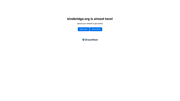 Screenshot of the Kind Bridge website