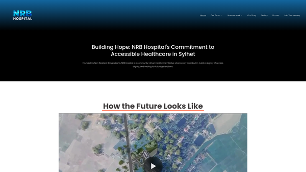 Screenshot of the Nrb General Hospitals Ltd website