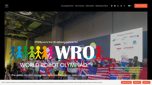 Screenshot of the Stempura CIO website