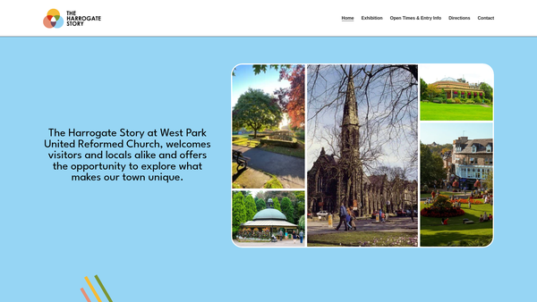 Screenshot of the Harrogate Heritage And Community Development Project website