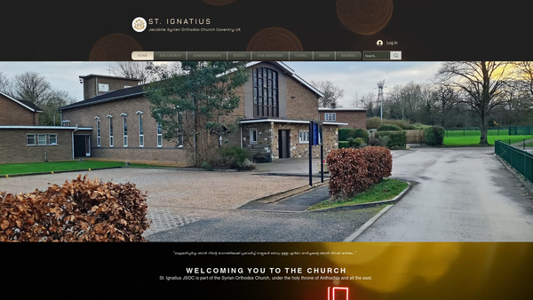 Screenshot of the St. Ignatius Jacobite Syrian Orthodox Church, Coventry website