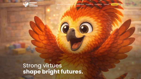 Screenshot of the Phoenix Early Learners website