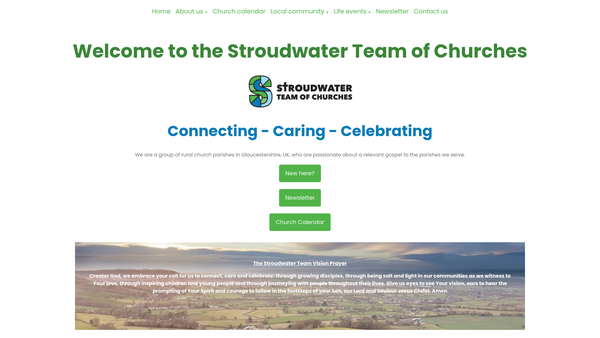 Screenshot of the The Parochial Church Council Of The Ecclesiastical Parish Of St Cyr's Church, Stonehouse, In The Diocese Of Gloucester website