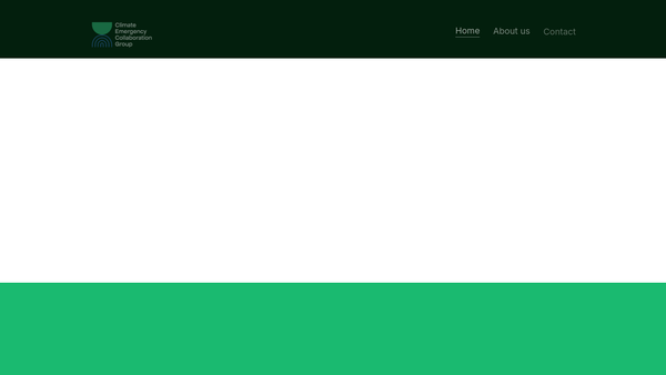Screenshot of the Cecg website