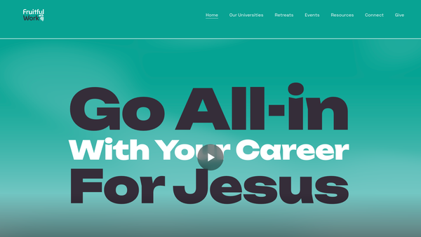 Screenshot of the Fruitful Work website
