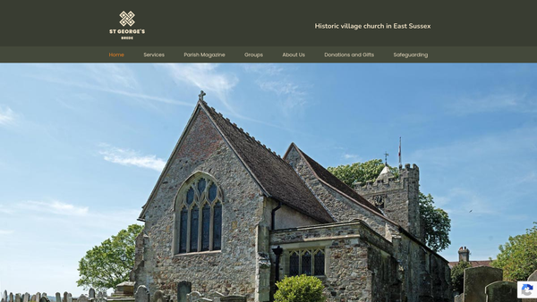 Screenshot of the The Parochial Church Council Of The Ecclestical Parish Of Brede In The Diocese Of Chichester website