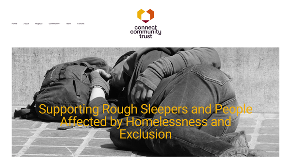Screenshot of the Connect Community Trust website