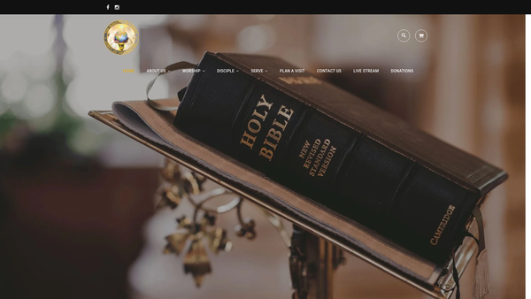 Screenshot of the Ministry Of Christ website
