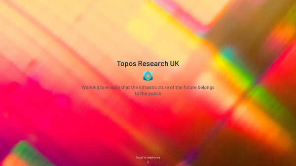 Screenshot of the Topos Research UK website