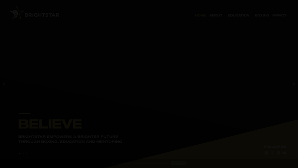 Screenshot of the Brightstar Foundation website