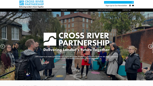 Screenshot of the Fairer Safer Greener website