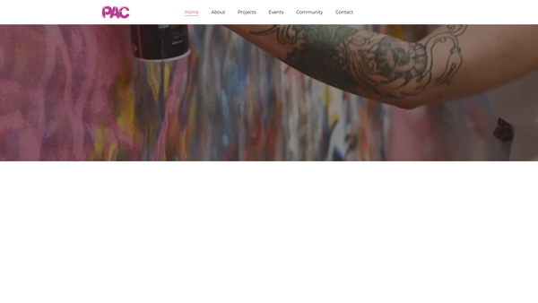 Screenshot of the Public Art Chippenham website