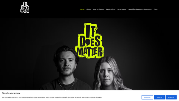 Screenshot of the IT Does Matter website