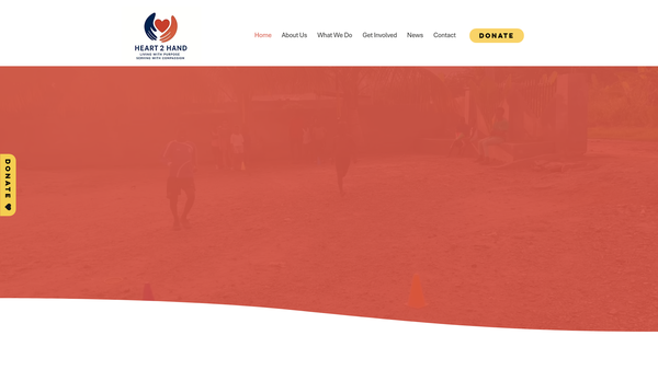 Screenshot of the Heart 2 Hand website