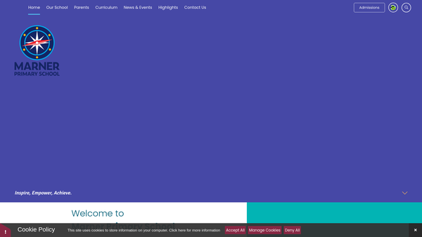 Screenshot of the Friends Of Marner website