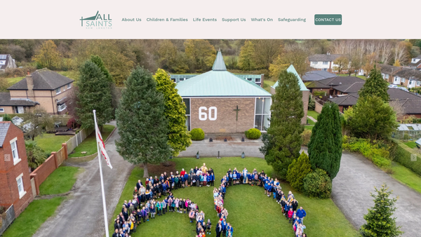 Screenshot of the The Parochial Church Council Of The Ecclesiastical Parish Of All Saints, New Longton, In The Diocese Of Blackburn website