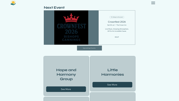 Screenshot of the Wiltshire Hope And Harmony website