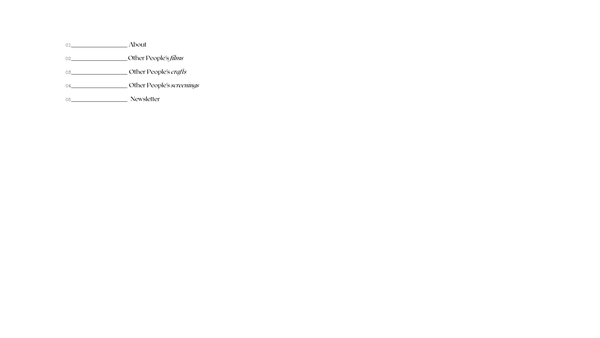 Screenshot of the Other People's Rooms website