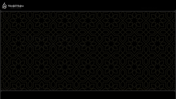 Screenshot of the Masjid Hajra website