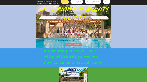 Screenshot of the Chudleigh Community Project website