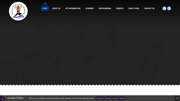 Screenshot of the Oreston Community Academy PTA website