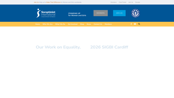 Screenshot of the Soroptimist International Medway And Maidstone CIO website