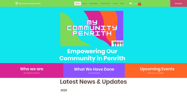 Screenshot of the My Community (Eden) website