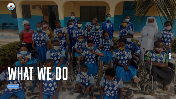 Screenshot of the Caring Aid website
