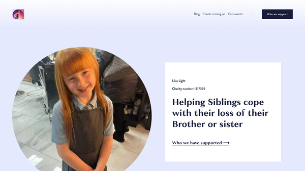 Screenshot of the Lilas Light website