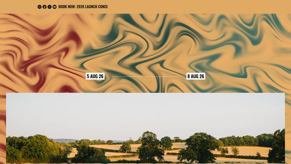 Screenshot of the Elmore Chamber Music Festival website