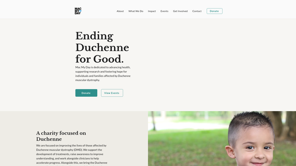 Screenshot of the Mac My Day website