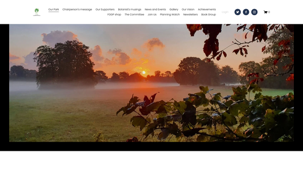 Screenshot of the The Friends Of Goddington Park website
