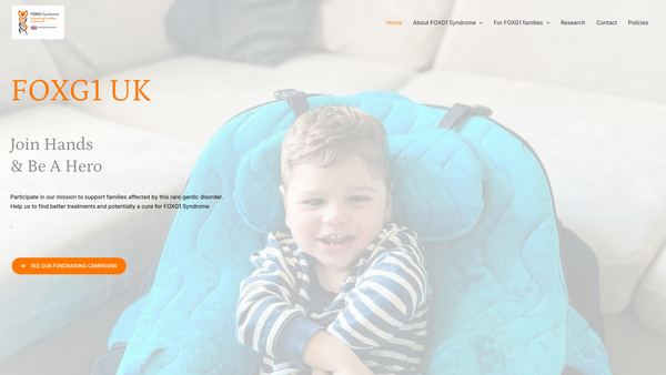 Screenshot of the Foxg1 UK website