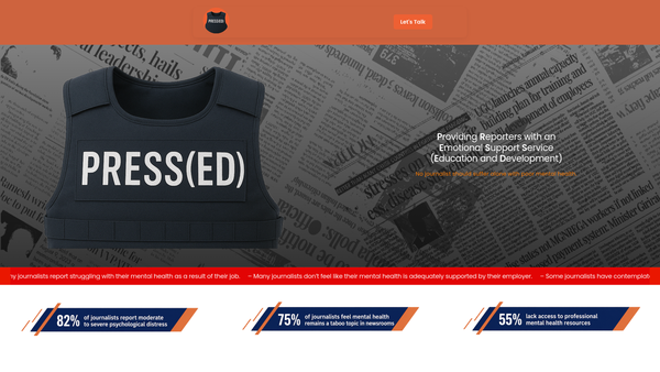 Screenshot of the Press(ed) website