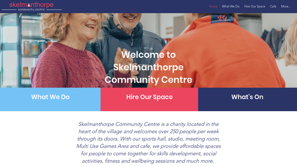 Screenshot of the Skelmanthorpe Youth And Community Centre CIO website