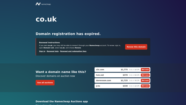 Screenshot of the All Nations Community website
